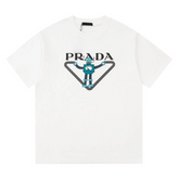 Prada Robot Print T-Shirt White